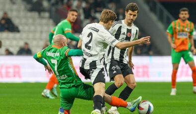 (ÖZET) KARTAL EVİNDE 2 PUAN BIRAKTI! Beşiktaş – Alanyaspor maç sonucu: 1-1